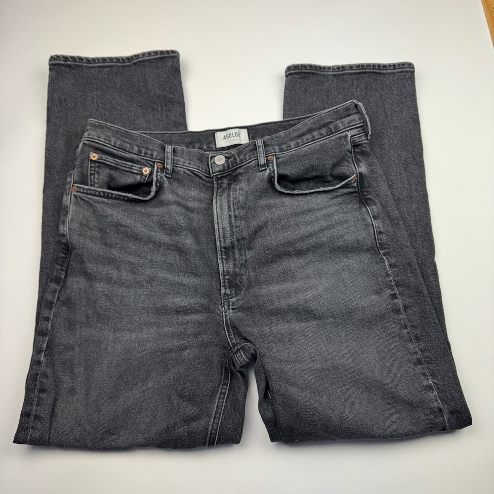 Agolde Women's Straight Leg Jeans - Black